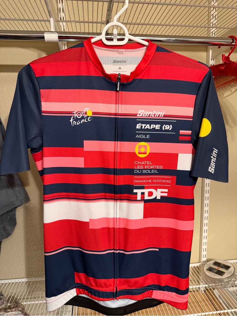 Santini Men’s Official Tour de France Cycling Jersey